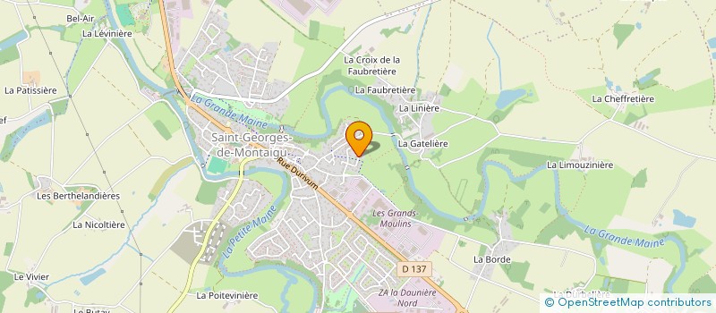 localisation de l'entreprise MADAME MELINA DURET à MONTAIGU-VENDEE