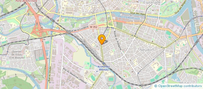 localisation de l'entreprise MADAME MELINA DUREY à STRASBOURG