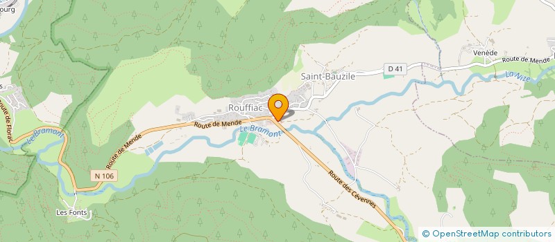 localisation de l'entreprise MADAME MELINA EZZEHAR  SAINT-BAUZILE