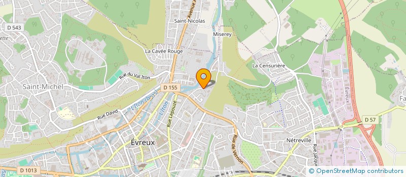 localisation de l'entreprise MADAME MELINA FAISNEL  EVREUX