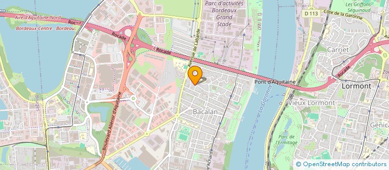 localisation de l'entreprise MADAME MELINA FERNANDEZ  BORDEAUX