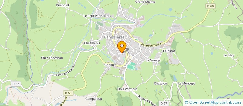 localisation de l'entreprise MADAME MELINA FRANCON à PANISSIERES
