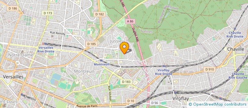 localisation de l'entreprise MADAME MELINA GERBAUD à VERSAILLES