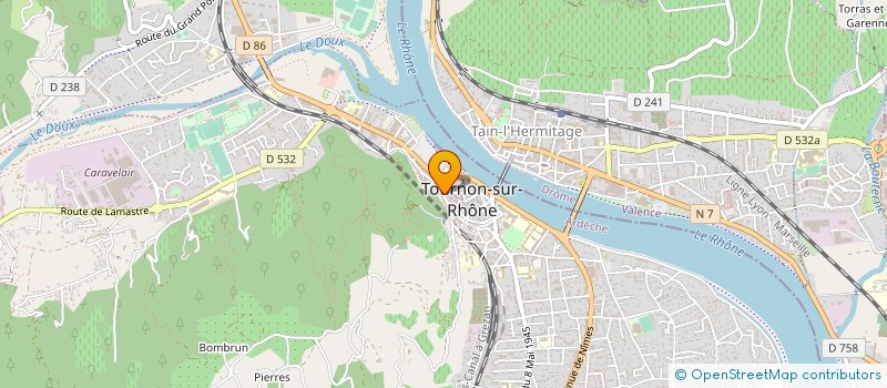 localisation de l'entreprise MADAME MELINA GIRET  TOURNON-SUR-RHONE