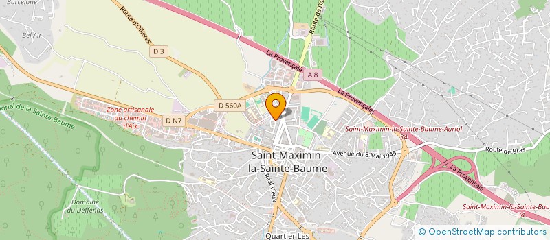 localisation de l'entreprise MADAME MELINA GOLLIOT à SAINT-MAXIMIN-LA-SAINTE-BAUME