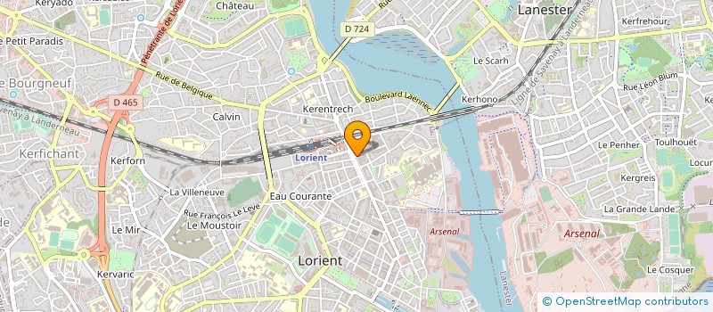 localisation de l'entreprise MADAME MELINA GUEGUIN  LORIENT