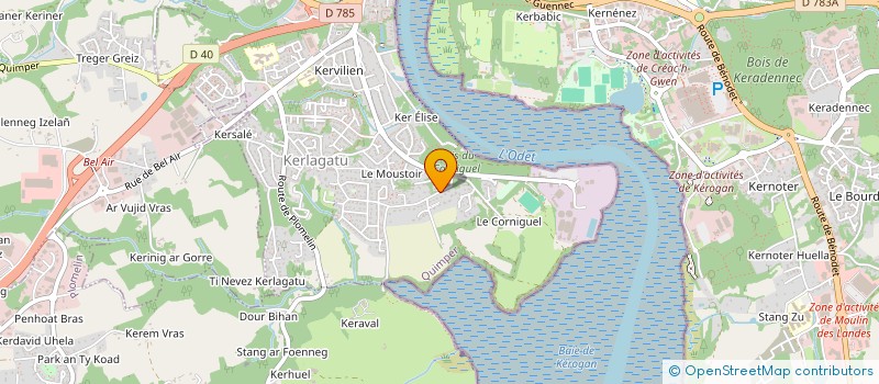 localisation de l'entreprise MADAME MELINA KELLY  QUIMPER