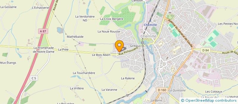 localisation de l'entreprise MADAME MELINA LUCAS  CHEMILLE-EN-ANJOU