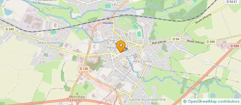 localisation de l'entreprise MADAME MELINA MARMIN  HESDIN