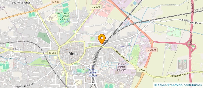 localisation de l'entreprise MADAME MELINA MARQUES  RIOM