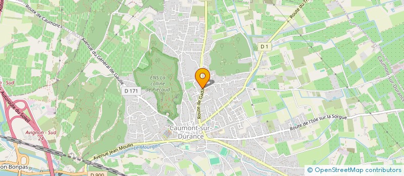 localisation de l'entreprise MADAME MELINA MENEGHINI  CAUMONT-SUR-DURANCE