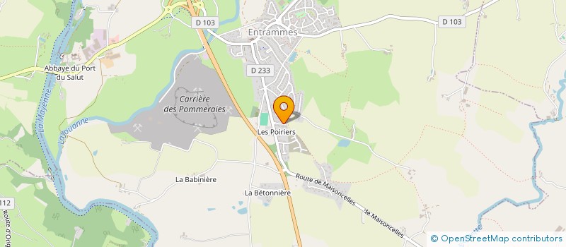 localisation de l'entreprise MADAME MELINA MERCIER  ENTRAMMES