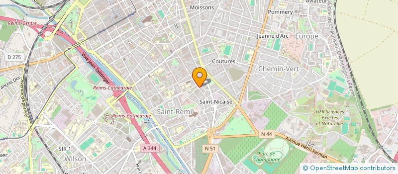 localisation de l'entreprise MADAME MELINA MONTAY  FISMES