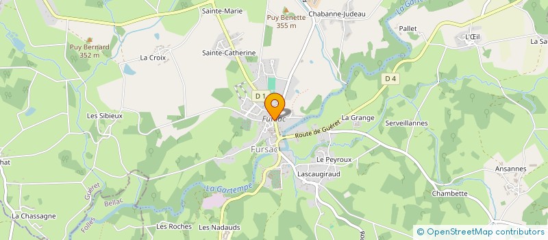 localisation de l'entreprise MADAME MELINA MORABITO à FURSAC