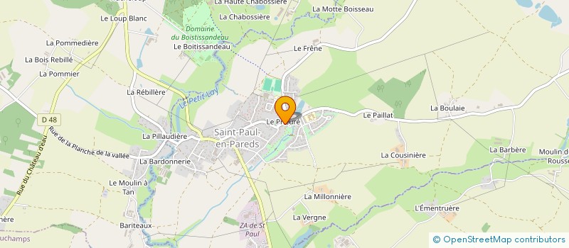 localisation de l'entreprise MADAME MELINA MOREL  SAINT-PAUL-EN-PAREDS