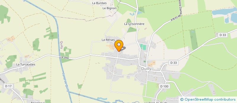 localisation de l'entreprise MADAME MELINA PERRAIS  QUILLY