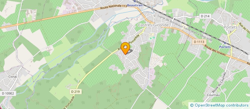 localisation de l'entreprise MADAME MELINA PESCAROLO à CASTRES-GIRONDE