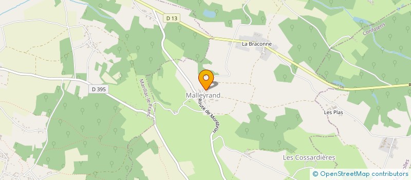 localisation de l'entreprise MADAME MELINA PICORON à YVRAC-ET-MALLEYRAND