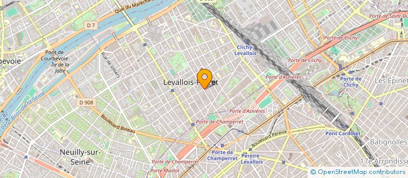 localisation de l'entreprise MADAME MELINA PROCOPIOU  LEVALLOIS-PERRET