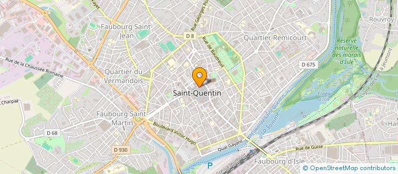 localisation de l'entreprise MADAME MELINA RABANAL CAMAS  SAINT-QUENTIN
