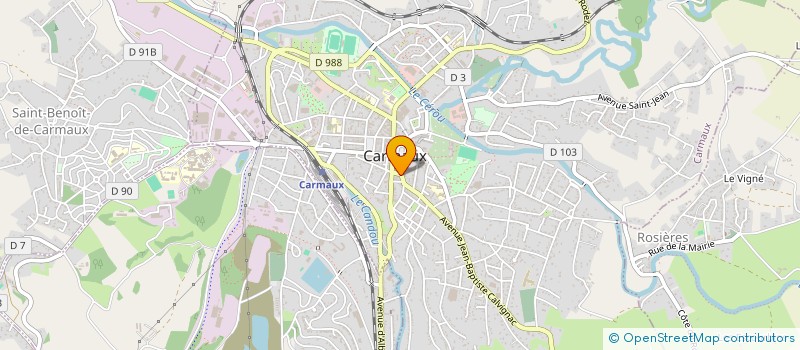 localisation de l'entreprise MADAME MELINA-RACHEL CORDARA  CARMAUX