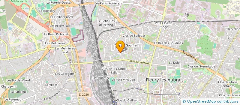 localisation de l'entreprise MADAME MELINA RAMSAMY  FLEURY-LES-AUBRAIS