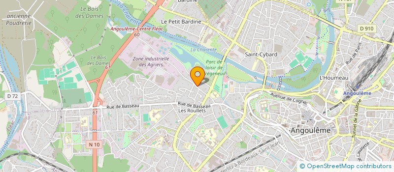 localisation de l'entreprise MADAME MELINA REDON à ANGOULEME