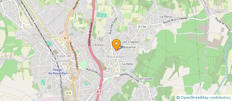 localisation de l'entreprise MADAME MELINA REINA à ROUSSILLON
