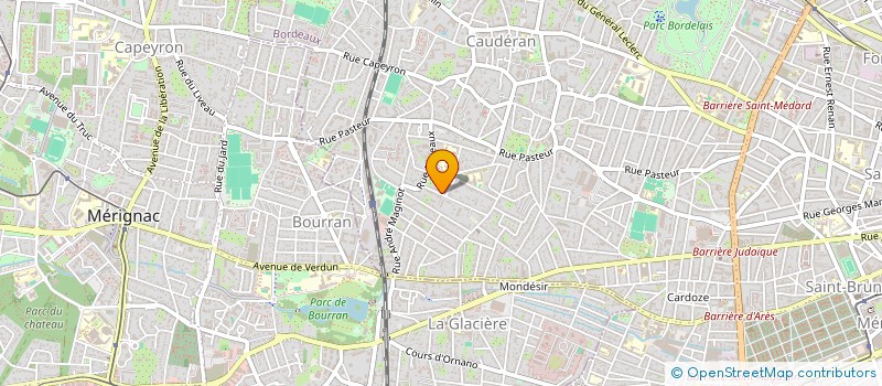 localisation de l'entreprise MADAME MELINA RIBEIRO  BORDEAUX