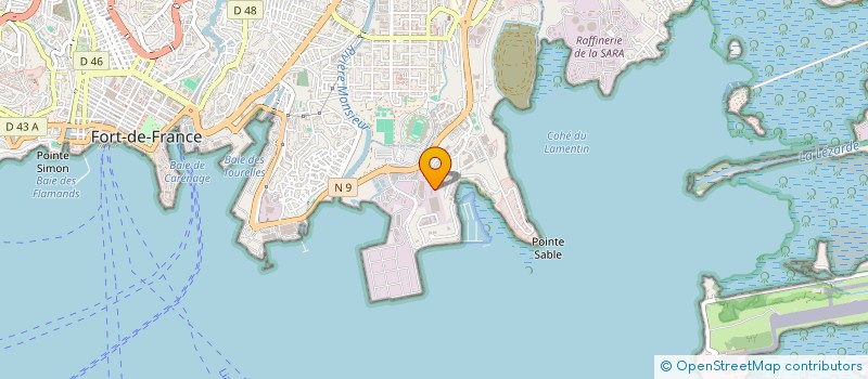 localisation de l'entreprise MADAME MELINA SAINT CYR  FORT-DE-FRANCE