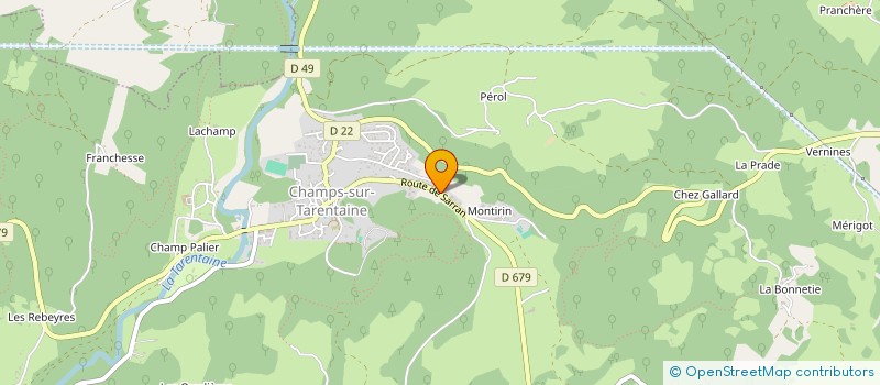 localisation de l'entreprise MADAME MELINA SERRE à CHAMPS-SUR-TARENTAINE-MARCHAL