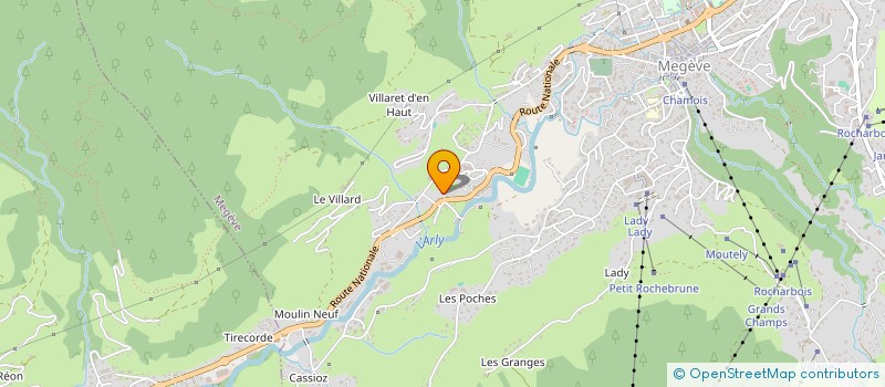 localisation de l'entreprise MADAME MELINA STEPHAN à MEGEVE