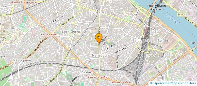 localisation de l'entreprise MADAME MELINA VERONET  BORDEAUX