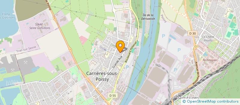 localisation de l'entreprise MADAME MELINDA ADELIN  CARRIERES-SOUS-POISSY