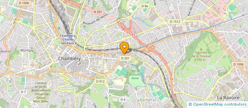 localisation de l'entreprise MADAME MELINDA ALLAM  CHAMBERY