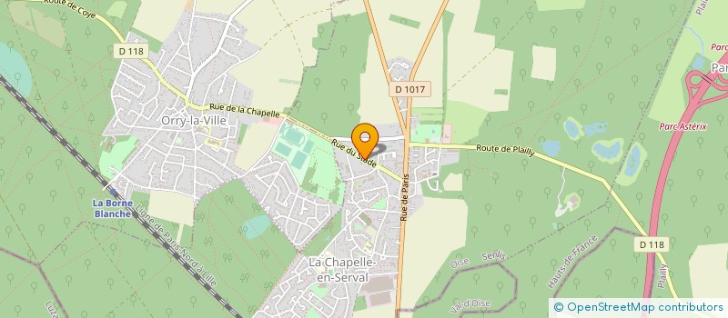 localisation de l'entreprise MADAME MELINDA BACHELLE  LA CHAPELLE-EN-SERVAL