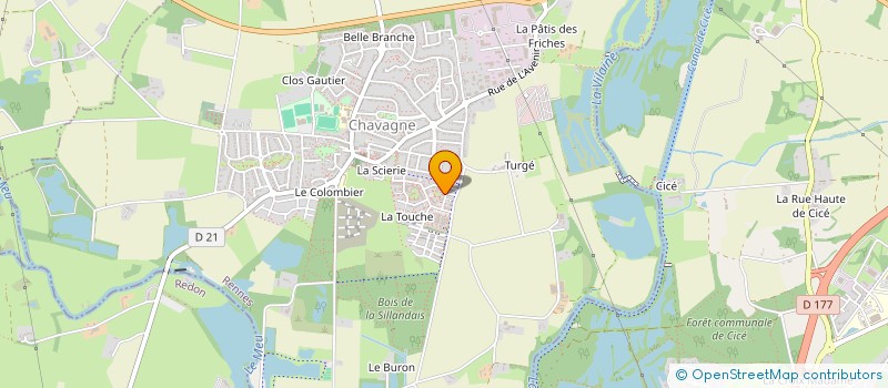 localisation de l'entreprise MADAME MELINDA BOISRAME  CHAVAGNE