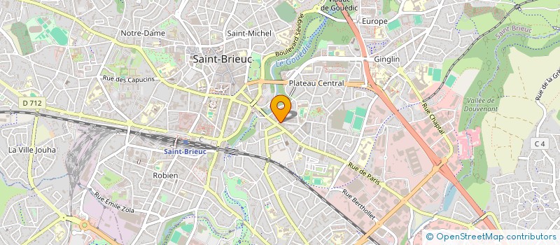 localisation de l'entreprise MADAME MELINDA BUISSON à SAINT-BRIEUC