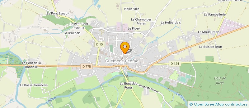 localisation de l'entreprise MADAME MELINDA CHARTIER  GUEMENE-PENFAO