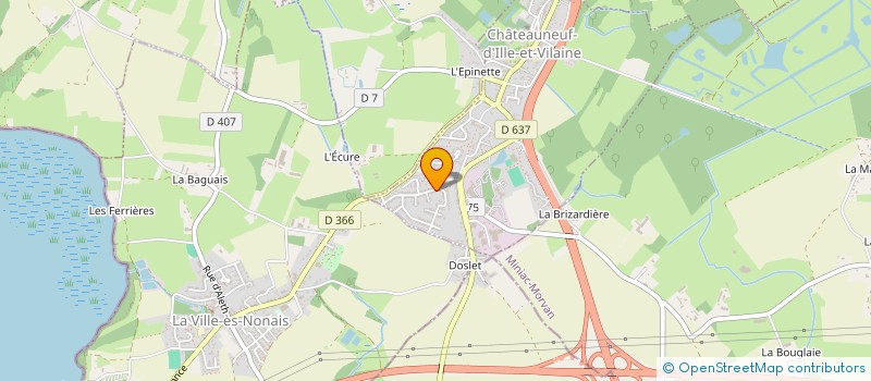 localisation de l'entreprise MADAME MELINDA COLLET  CHATEAUNEUF-D'ILLE-ET-VILAINE