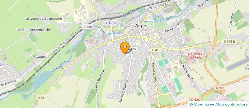 localisation de l'entreprise MADAME MELINDA CORDIER à L'AIGLE