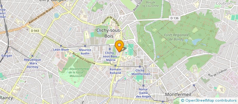 localisation de l'entreprise MADAME MELINDA CUNNEAPEN à CLICHY-SOUS-BOIS