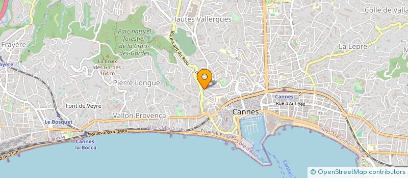 localisation de l'entreprise MADAME MELINDA GOINEAU à CANNES