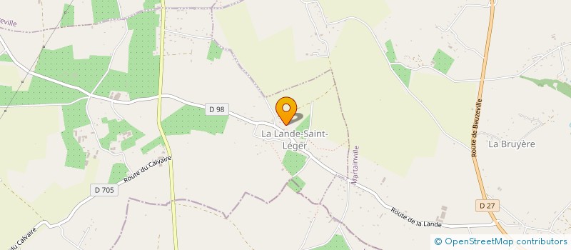 localisation de l'entreprise MADAME MELINDA HEUTTE  LA LANDE-SAINT-LEGER