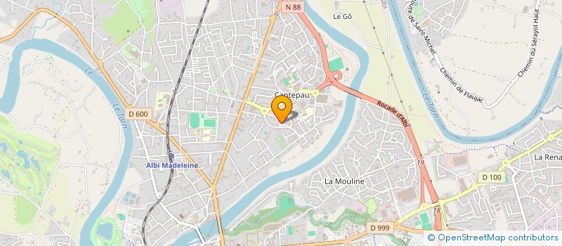 localisation de l'entreprise MADAME MELINDA HUE  ALBI