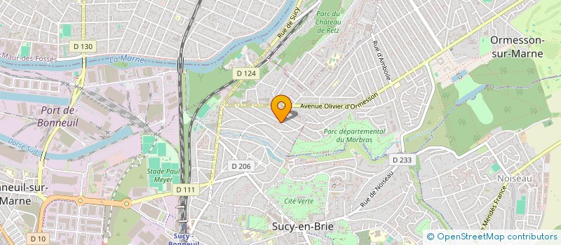 localisation de l'entreprise MADAME MELINDA JEAN BAPTISTE  SUCY-EN-BRIE