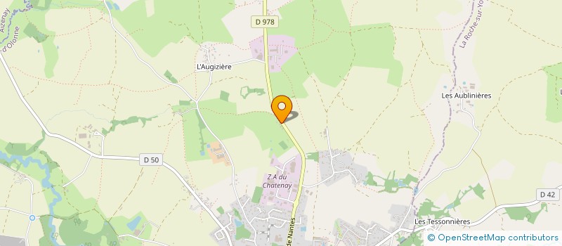 localisation de l'entreprise MADAME MELINDA JOUSSEAUME  BEAULIEU-SOUS-LA-ROCHE