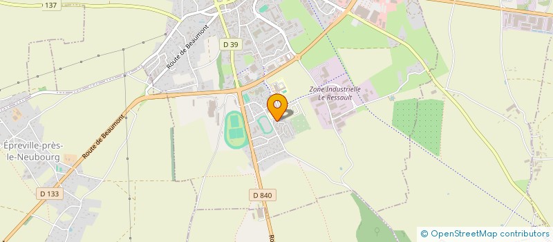 localisation de l'entreprise MADAME MELINDA LEROY  LE NEUBOURG