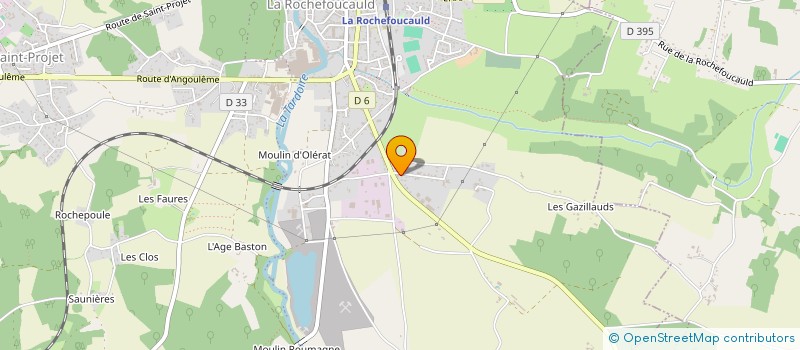 localisation de l'entreprise MADAME MELINDA MALLORIE GOURMAND  LA ROCHEFOUCAULD-EN-ANGOUMOIS