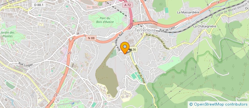 localisation de l'entreprise MADAME MELINDA MEGHARI  SAINT-ETIENNE